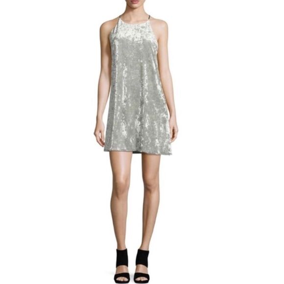 Design Lab Lord & Taylor Sage Mini Dress Size Medium - Picture 1 of 8